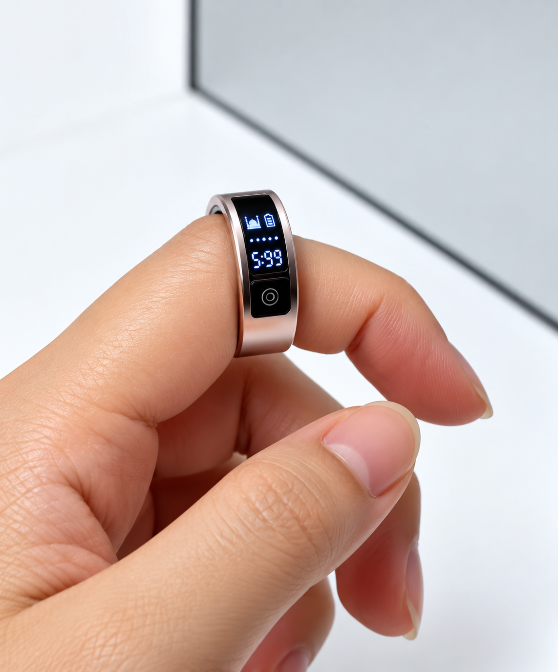 iTasbih Next+ Smart Digital Tasbih Ring – Zikr Counter with LED Display & Charging Case