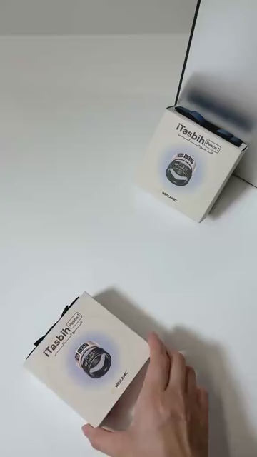 iTasbih Next+ Smart Digital Tasbih Ring – Zikr Counter with LED Display & Charging Case